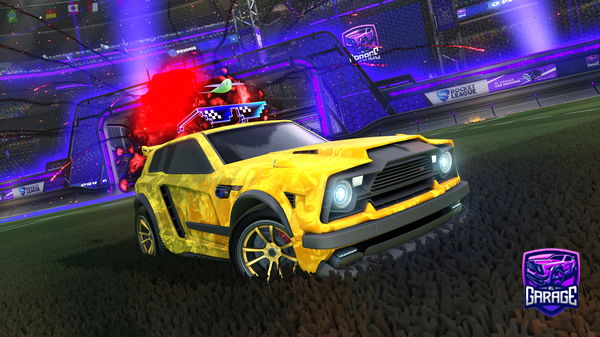 A Rocket League car design from Triangle_2022