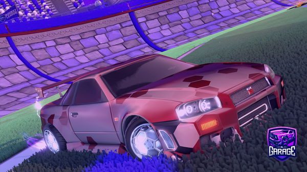 A Rocket League car design from Sellulator