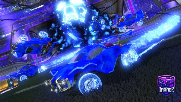 A Rocket League car design from gummiharalds