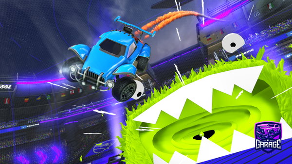 A Rocket League car design from Smoky-popeye