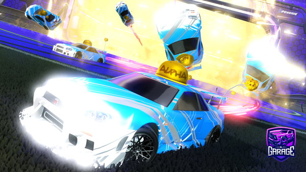A Rocket League car design from XxslyferxX9542