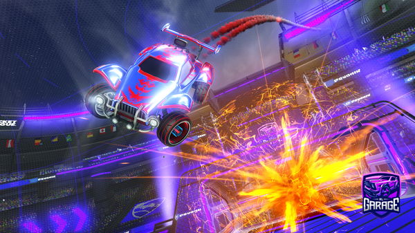 A Rocket League car design from spiderflow6730