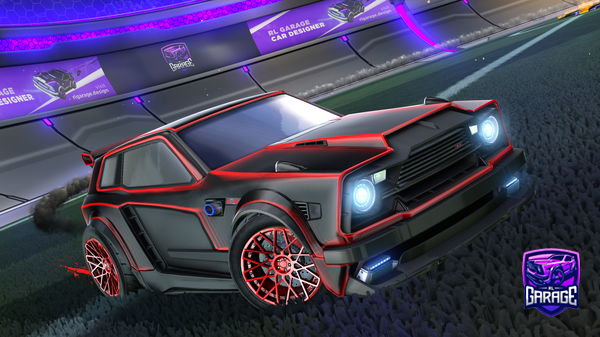 A Rocket League car design from Sharkfire6