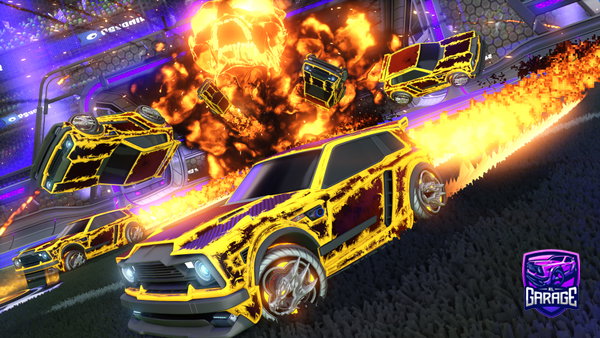A Rocket League car design from PurpleToxix