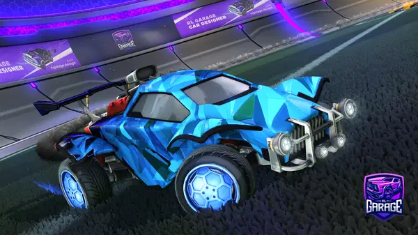 A Rocket League car design from Blacknight8400