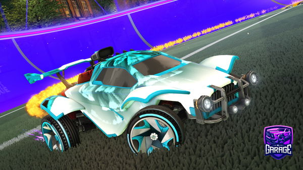 A Rocket League car design from SunkRL