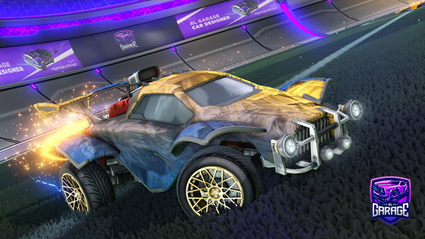 A Rocket League car design from Tigerquarz
