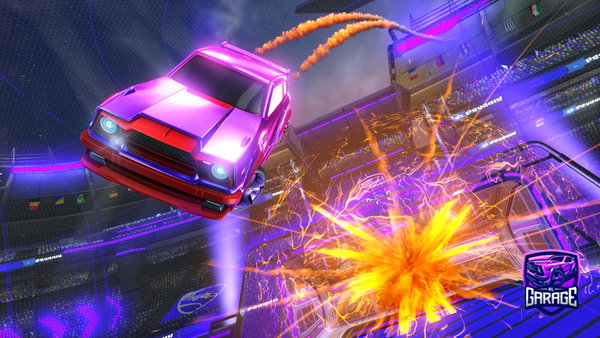 A Rocket League car design from PoiscailleLG