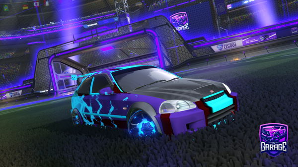 A Rocket League car design from Sal0_