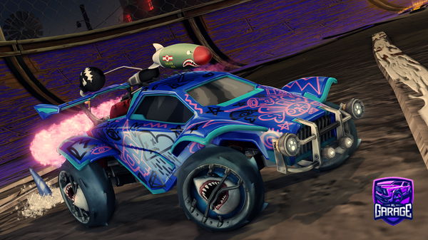 A Rocket League car design from Octy2