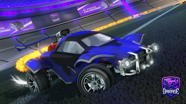 A Rocket League car design from Road_to_black_standard