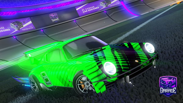 A Rocket League car design from Tygerplays