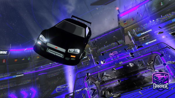 A Rocket League car design from BLACKFORCES