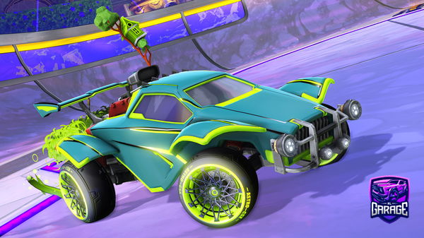 A Rocket League car design from carbonario