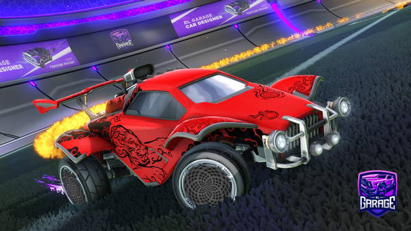 A Rocket League car design from Road_to_black_standard