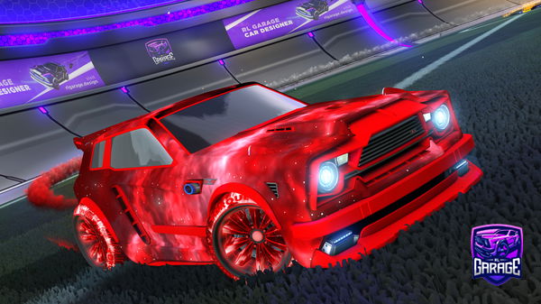 A Rocket League car design from Tahaisme