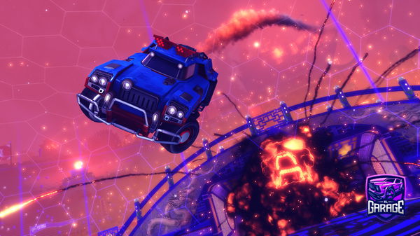 A Rocket League car design from roach138