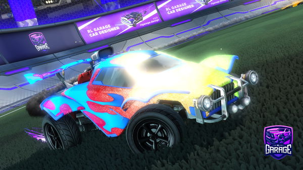 A Rocket League car design from Pupsie