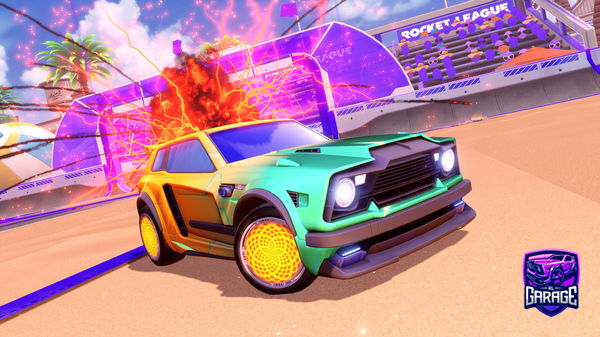 A Rocket League car design from ScuffedMuffin