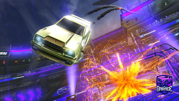 A Rocket League car design from PanzaVerde7