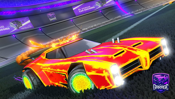 A Rocket League car design from ERZROO