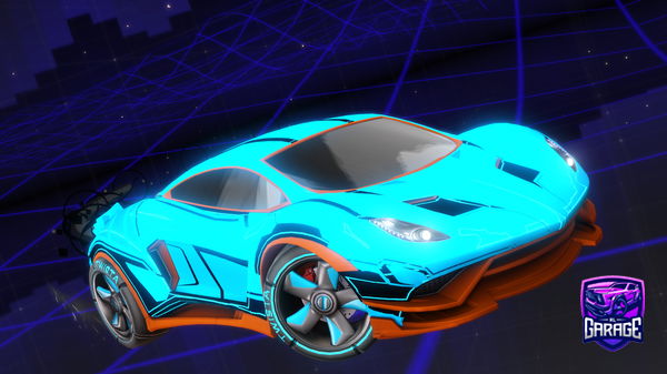 A Rocket League car design from nauctaly