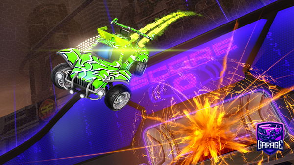 A Rocket League car design from YaBoiBlu01