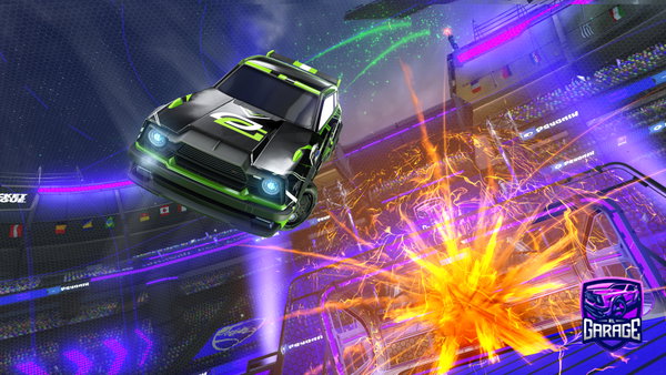 A Rocket League car design from greasygman