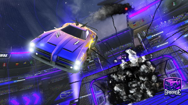 A Rocket League car design from Rafpedang