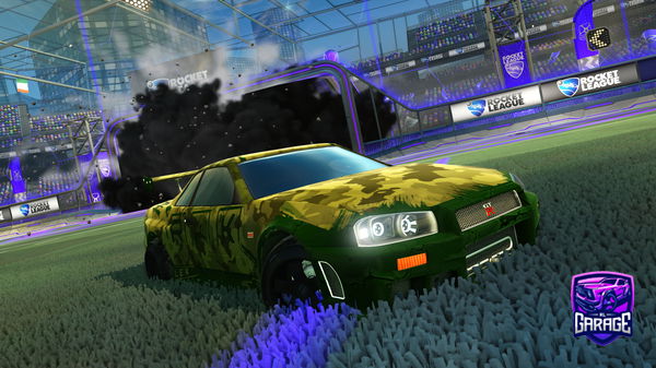 A Rocket League car design from Kayumi