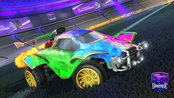 A Rocket League car design from Poweredplayer