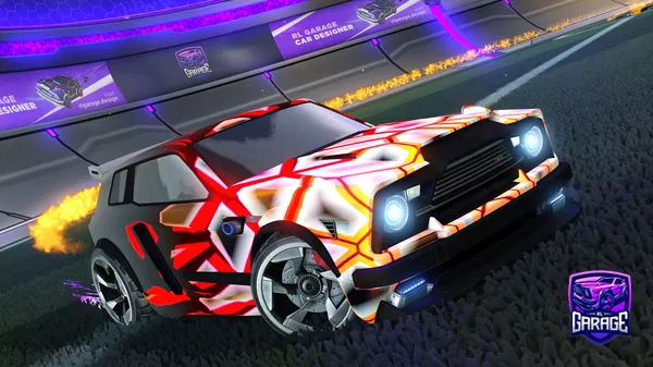 A Rocket League car design from Fifoludek