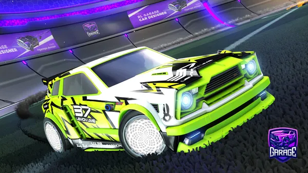 A Rocket League car design from Poweredplayer