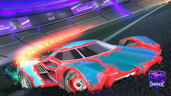 A Rocket League car design from Synxty