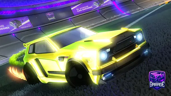 A Rocket League car design from SupbarMocha