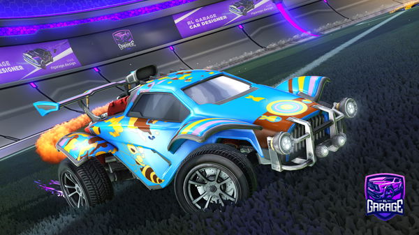 A Rocket League car design from Kirby_