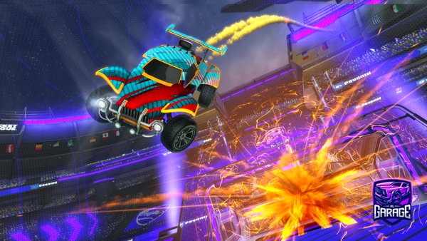 A Rocket League car design from Rl_flamingo