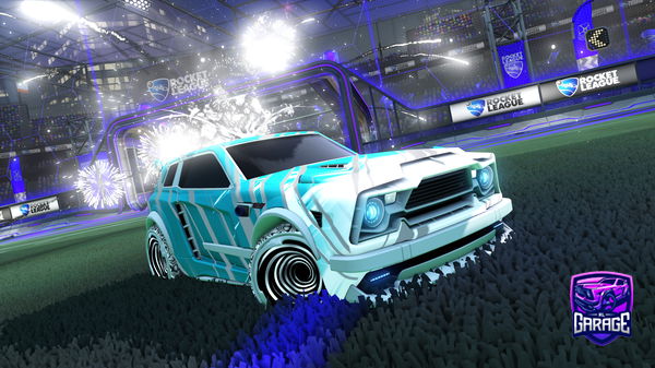 A Rocket League car design from NUMNUM_BOXED_U