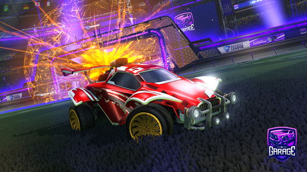 A Rocket League car design from Thediamondred12