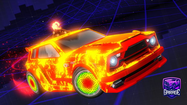 A Rocket League car design from miou009