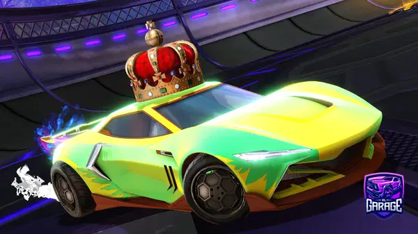 A Rocket League car design from RAYZORDRAGONXVI