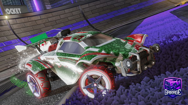 A Rocket League car design from -Mouni-