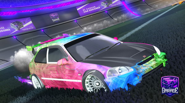 A Rocket League car design from Zurinko