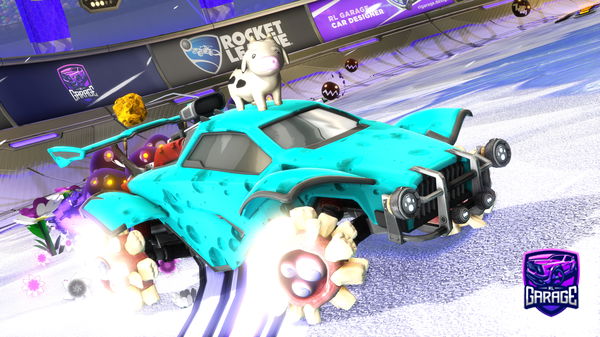 A Rocket League car design from Edibletoasters