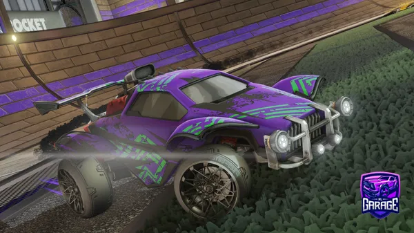 A Rocket League car design from SynthoWave