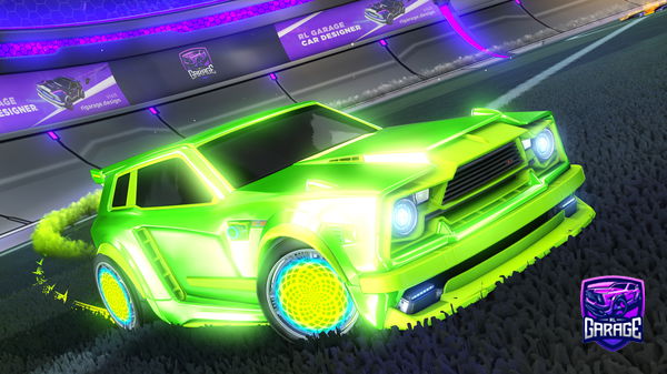 A Rocket League car design from SandFiregock16