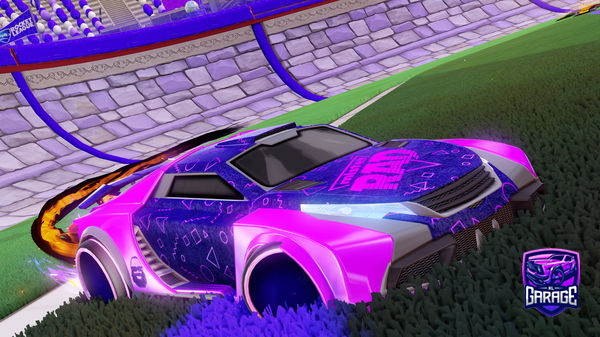 A Rocket League car design from -Mouni-