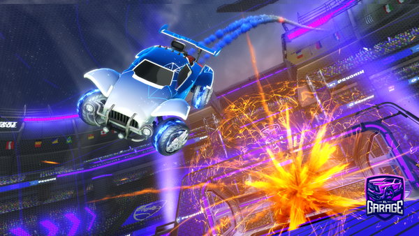 A Rocket League car design from Rl_flamingo