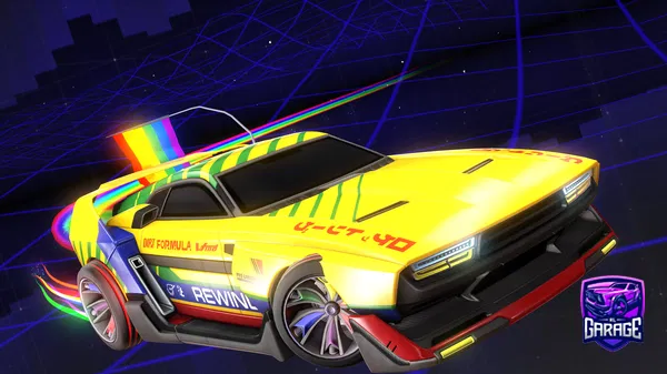 A Rocket League car design from VincillaPepsi