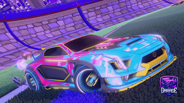 A Rocket League car design from Rainbow_cube24